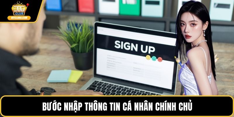 Bước nhập thông tin cá nhân chính chủ